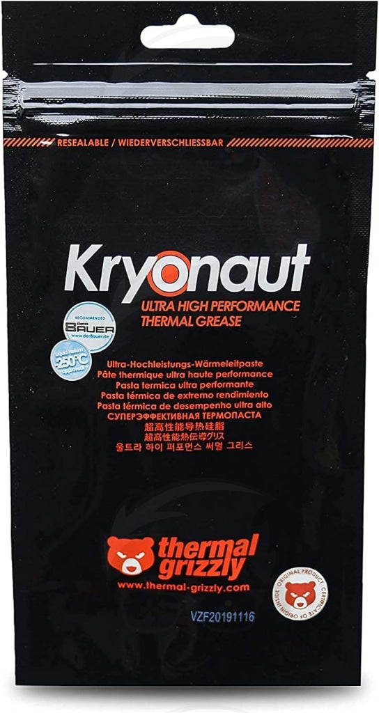 Thermal Grizzly Kryonaut Thermal Paste 1G Thermal Grizzly Kryonaut Thermal Paste 1G